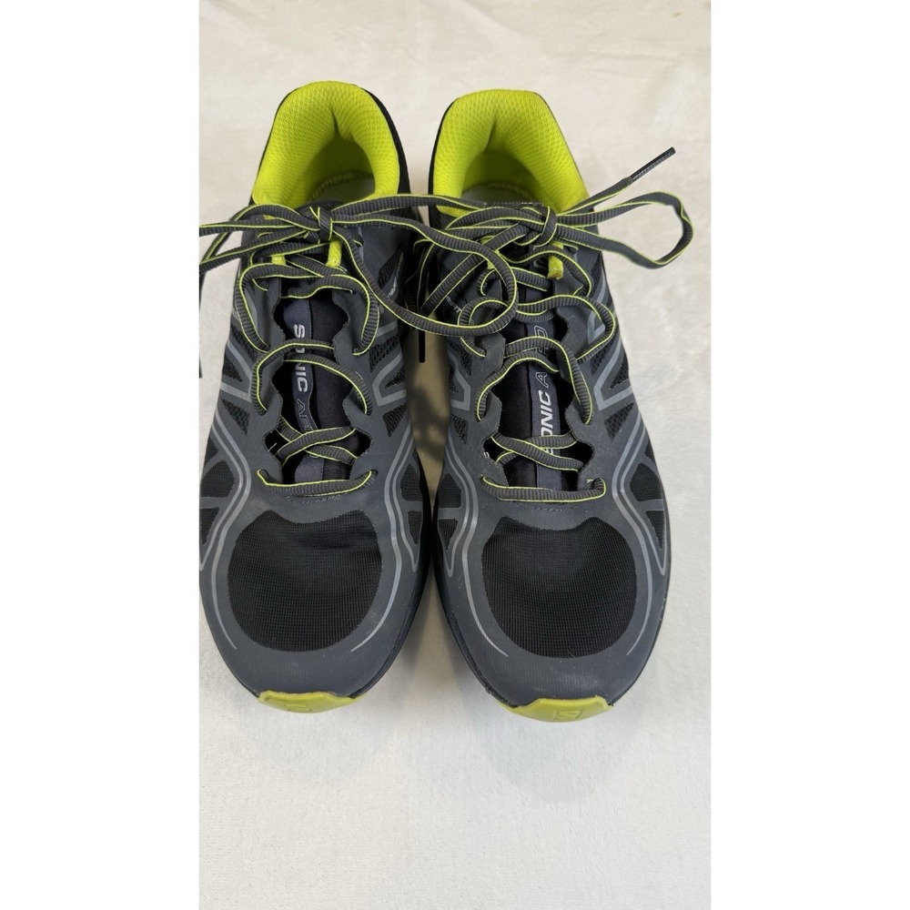 Salomon Sonic Aero Running Shoes Men's Size 10 Black Yellow Road Runner